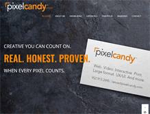 Tablet Screenshot of pixelcandy.com